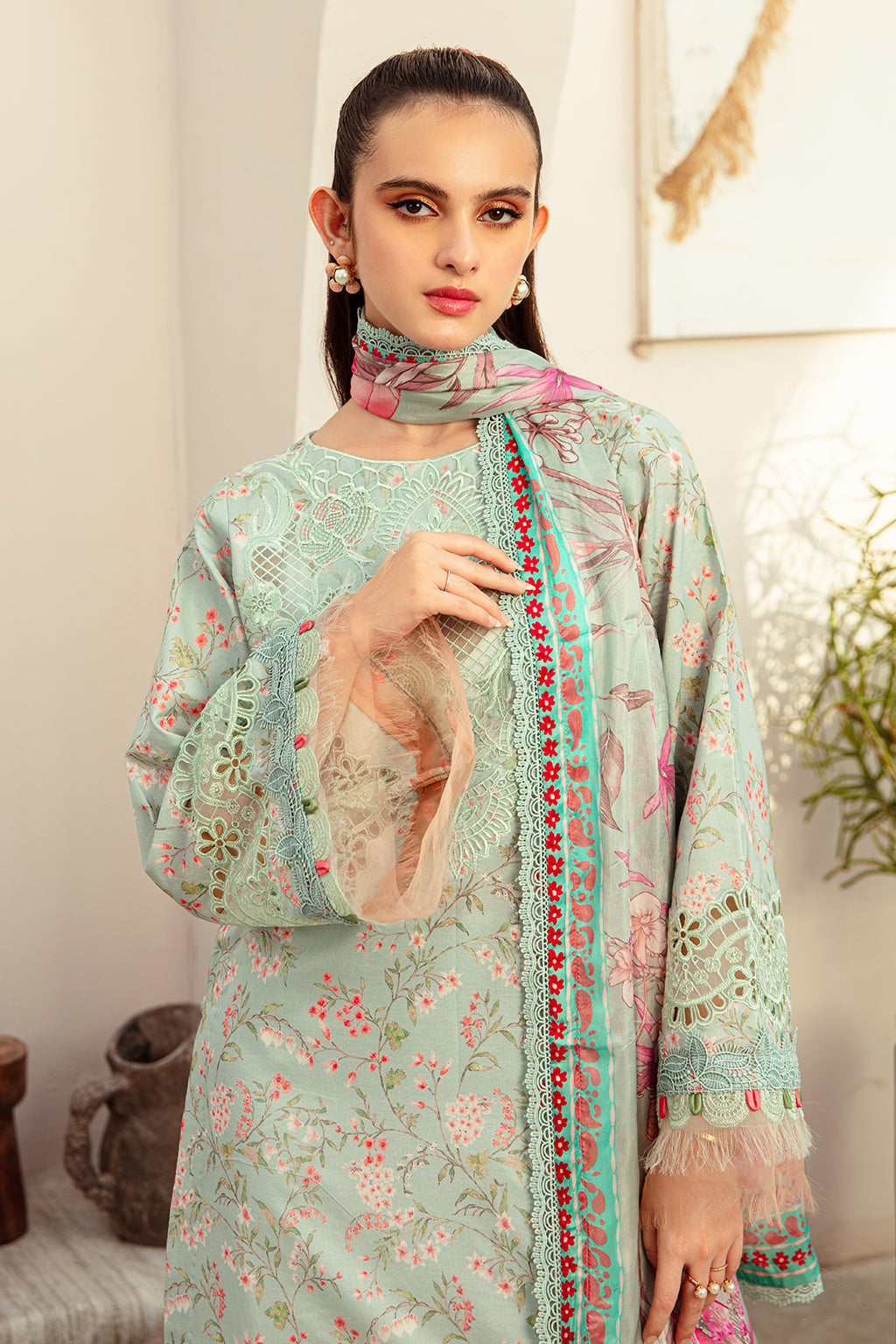 AJR Couture | Alif Affordable Lawn 24 | MISTY MORNING - House Of Anaya