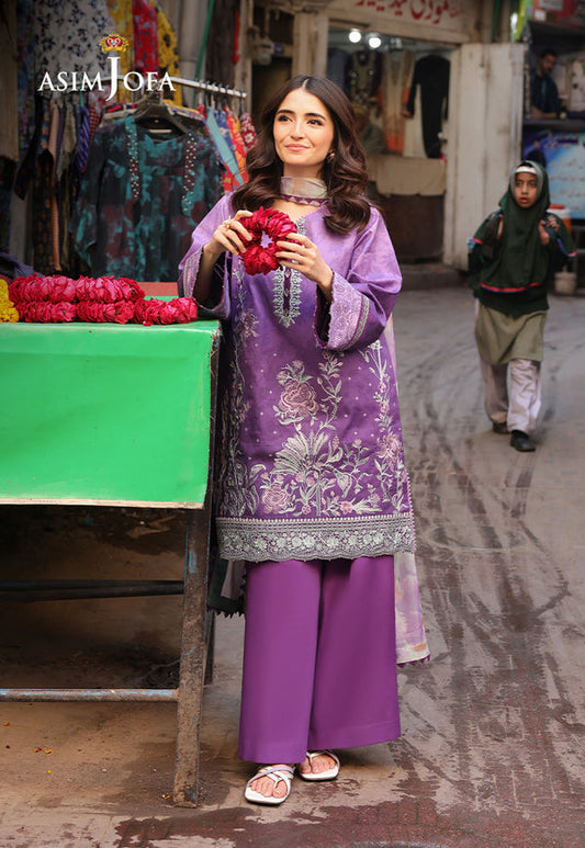 Asim Jofa | Summer Rhapsody | AJUBU-07 Embroidered Lawn