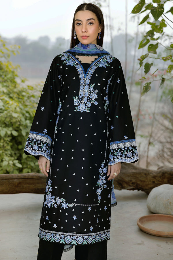 Farasha | Summer Weaves Embroidered Lawn | Ashen Light