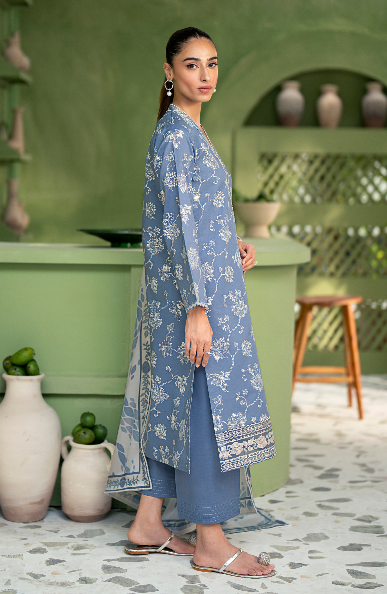 Seran | Artisan Lawn 25 | AEGEAN - House Of Anaya