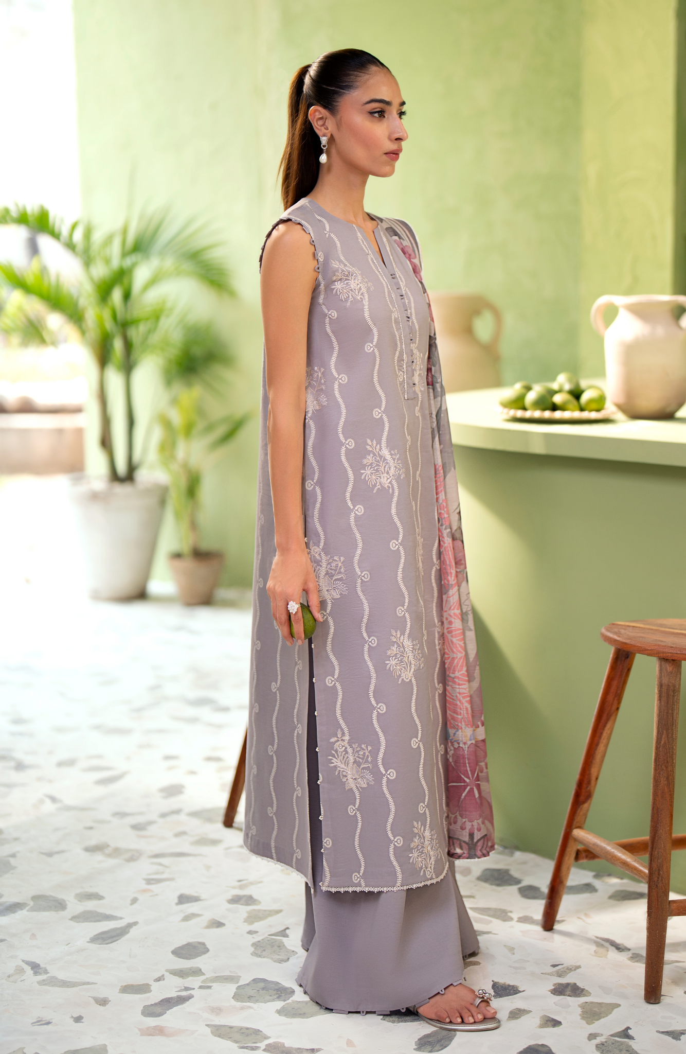 Seran | Artisan Lawn 25 | GRIS - House Of Anaya