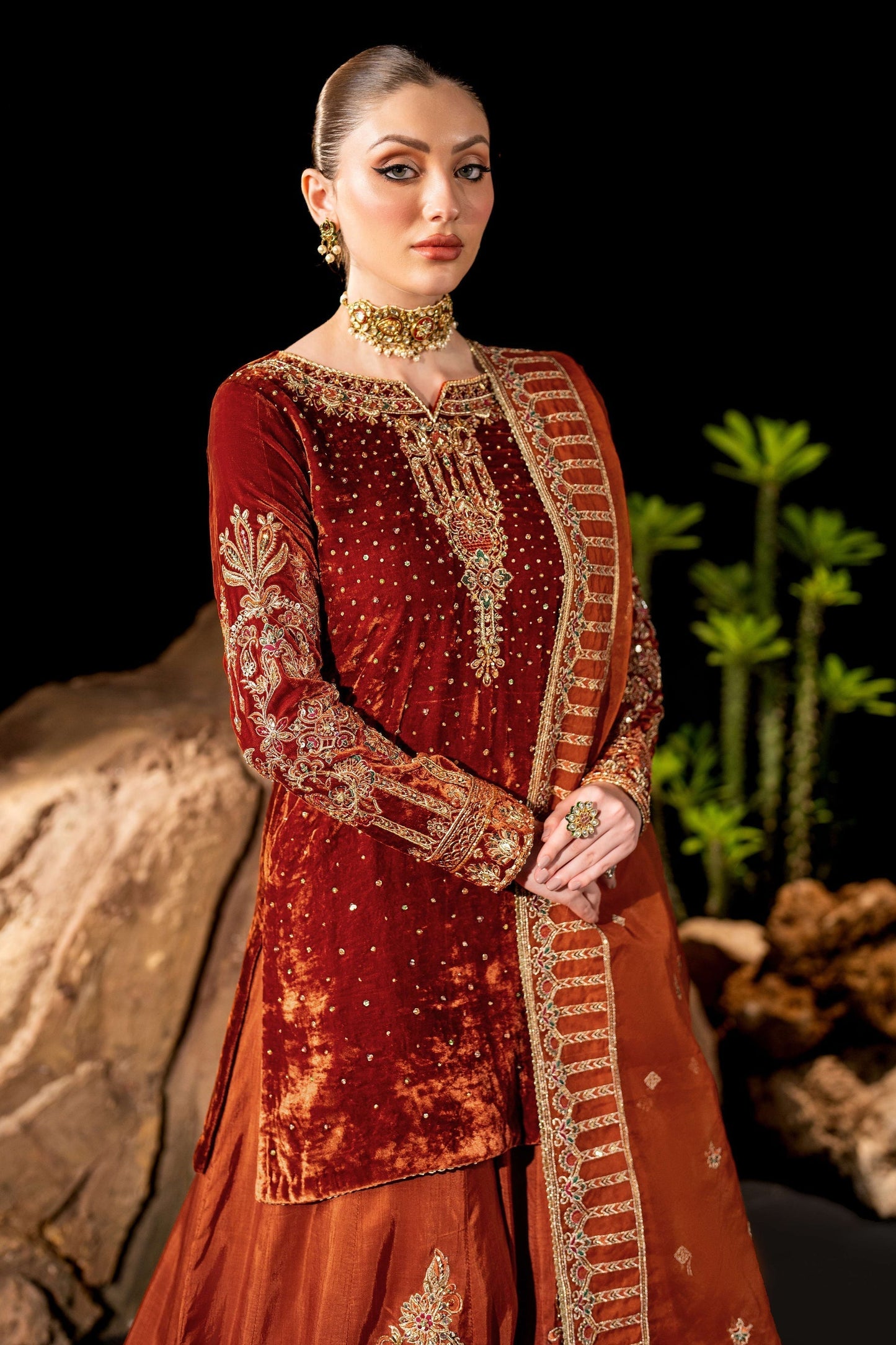 Naqshi | Makhmal 24 |  Amber - House Of Anaya