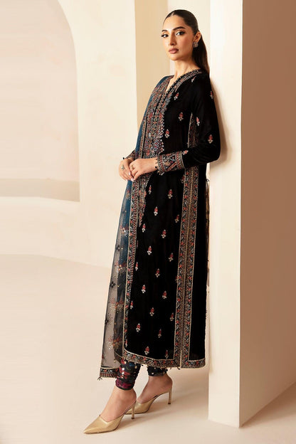 JAZMIN__Embroidered Velvet Formal VF-2028 - House Of Anaya