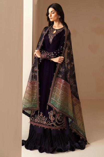 JAZMIN__Embroidered Velvet Formal VF-2027 - House Of Anaya