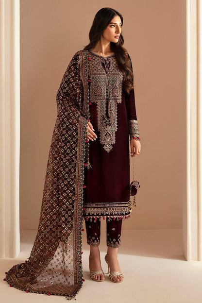 JAZMIN__Embroidered Velvet Formal VF-2022 - House Of Anaya