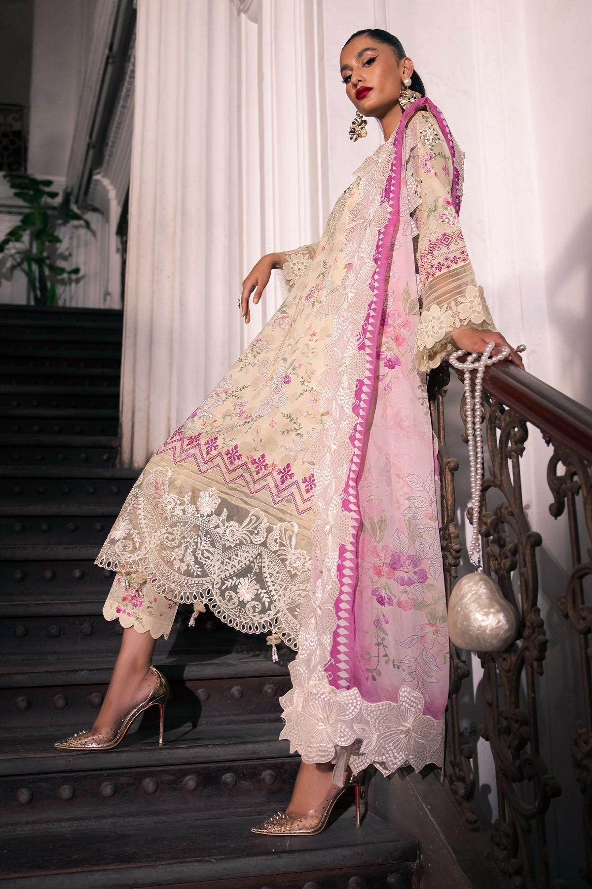 Nureh | Glam Girl Lawn | GL-14 - House Of Anaya