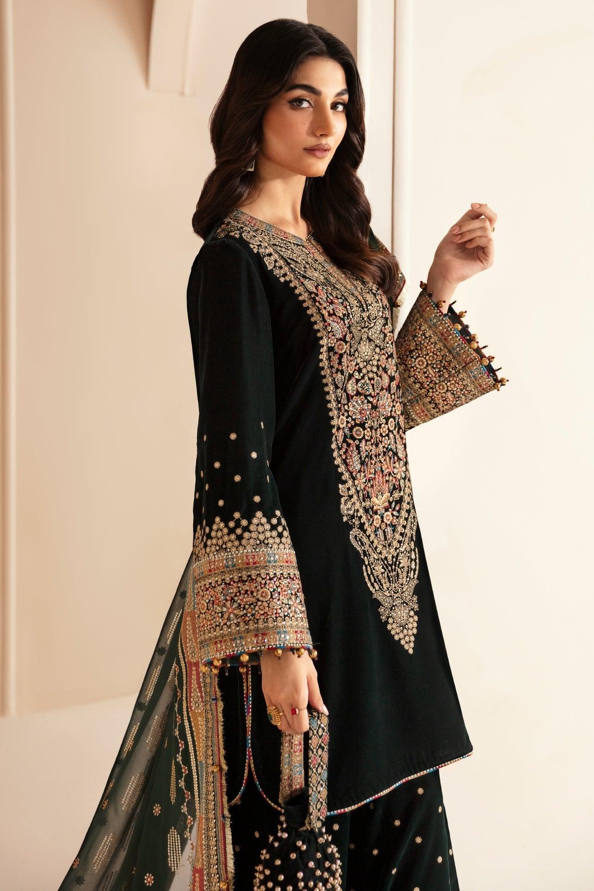 JAZMIN__Embroidered Velvet Formal VF-2025 - House Of Anaya