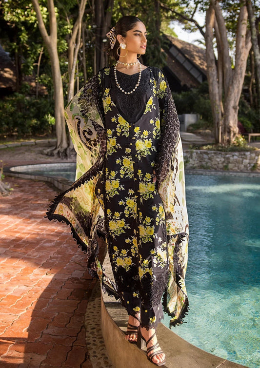 ELAF Signature Embroidered Lawn 3Pc Suit ESL-06A ECLIPSED DREAM