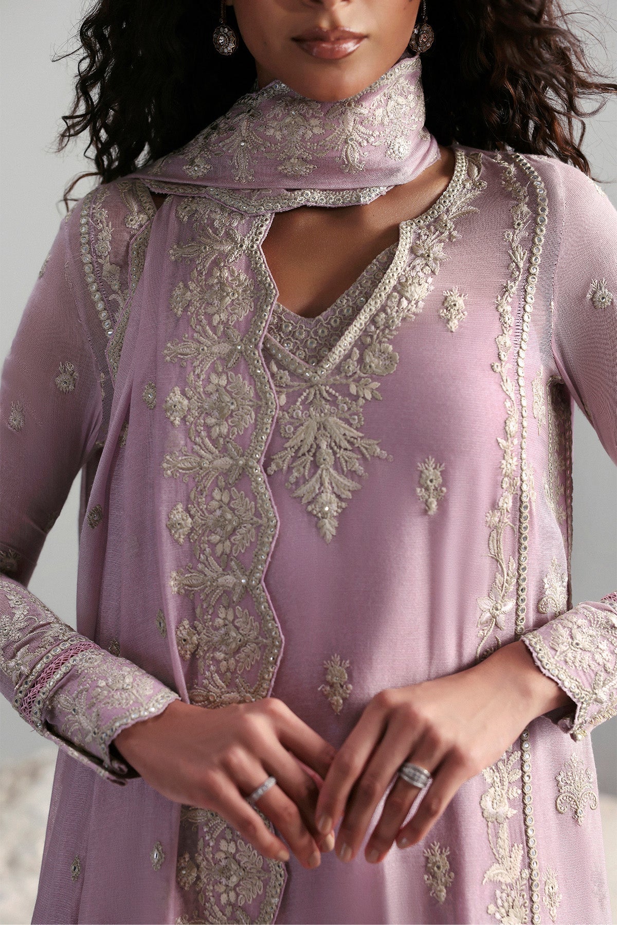 Afrozeh | Slate Ready to Wear | Elowen