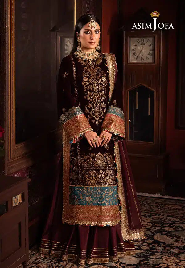 Asim Jofa | Makhmal Wedding Velvet 23 | AJMM-09 - House Of Anaya