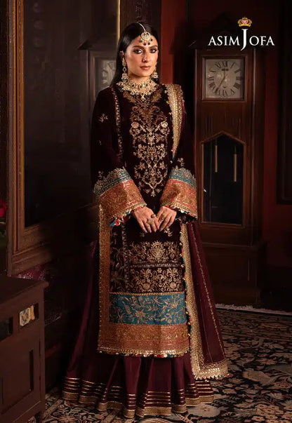 Asim Jofa | Makhmal Wedding Velvet 23 | AJMM-09 - House Of Anaya