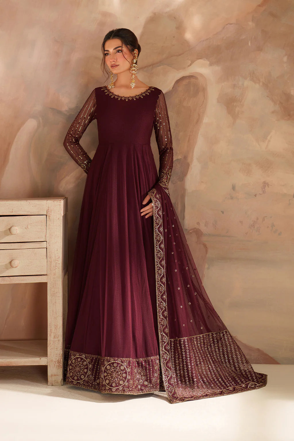 Iznik | Chinon Chiffon | CC-80 Embroidered Net