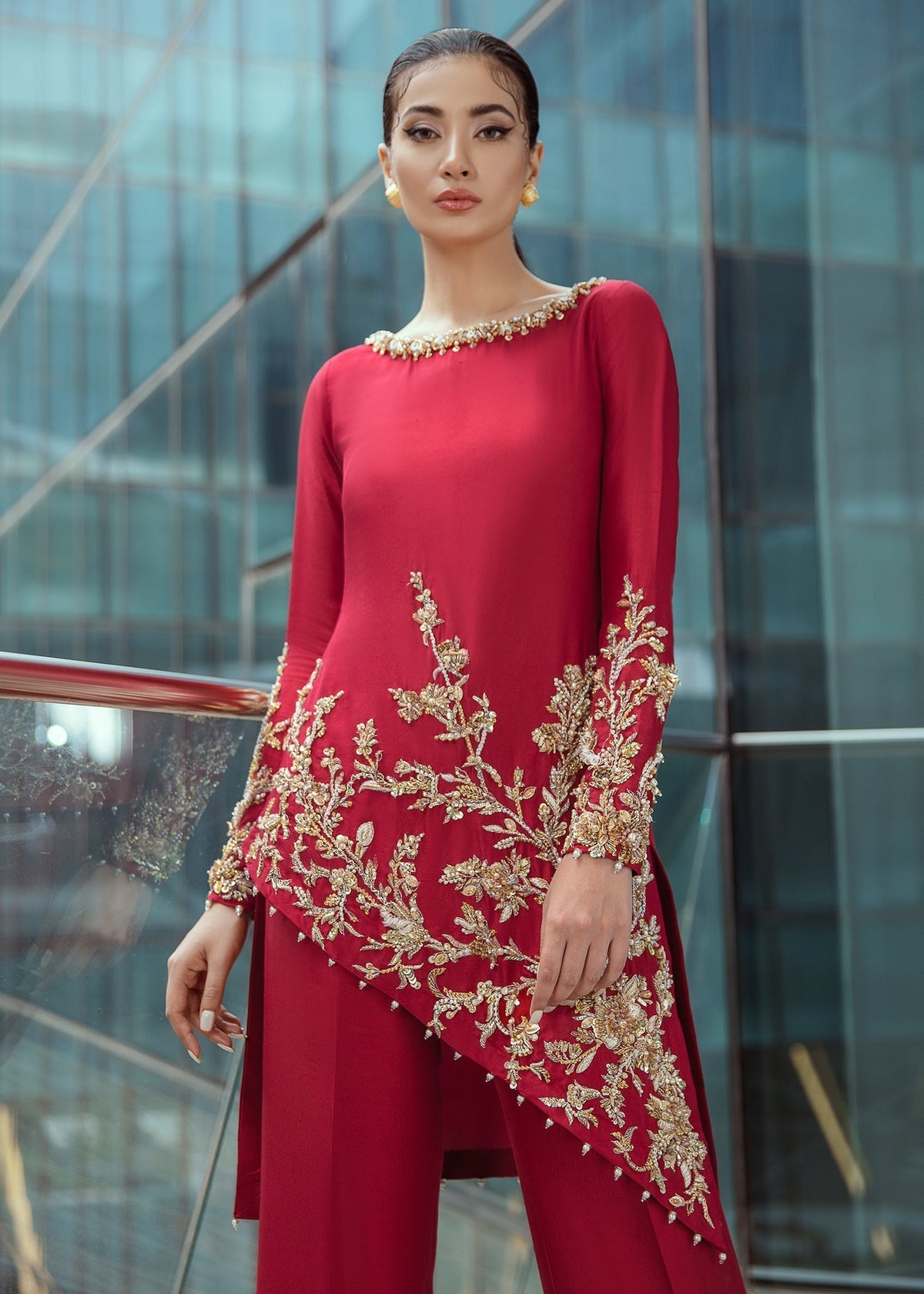 Kanwal Malik | Tesoro Collection | Red Rouge