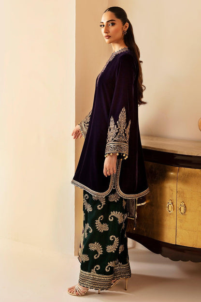 JAZMIN__Embroidered Velvet Formal VF-2030 - House Of Anaya