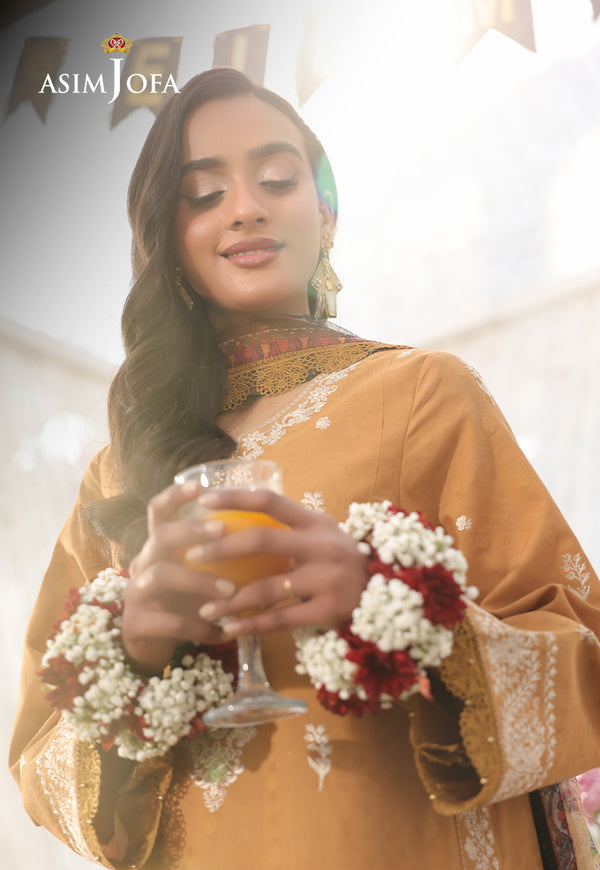 Asim Jofa | Summer Rhapsody | AJUBU-04 Embroidered Jacquard