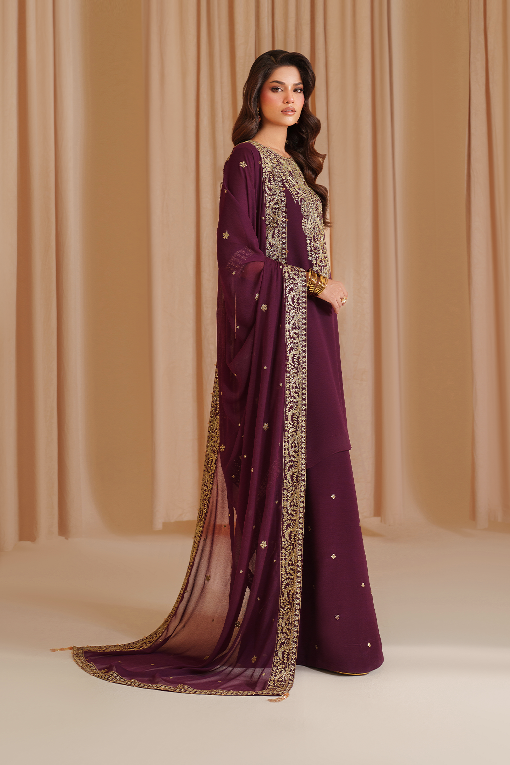 Iznik I Festive Formal I CC-76 Embroidered Chiffon