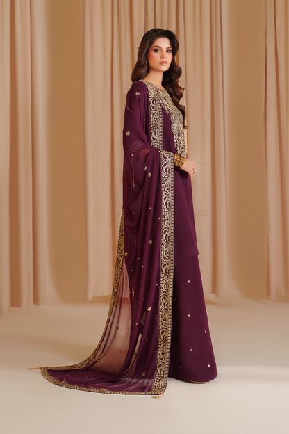 Iznik I Festive Formal I CC-76 Embroidered Chiffon