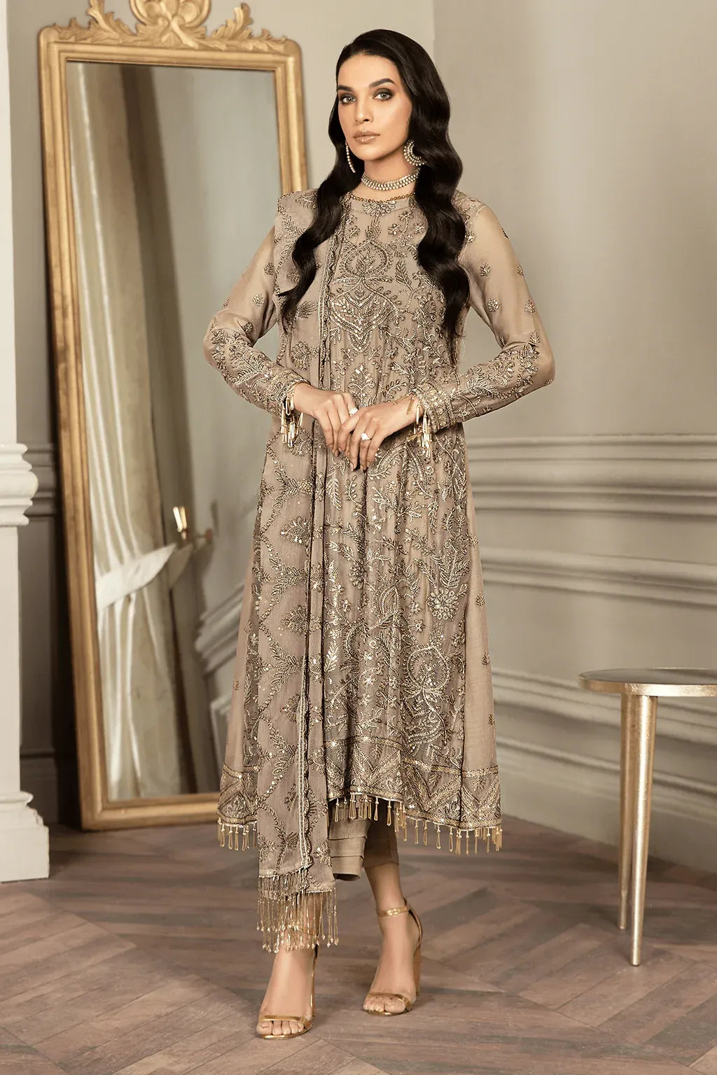Zarif | Mehroz Formals | LIME STONE - House Of Anaya
