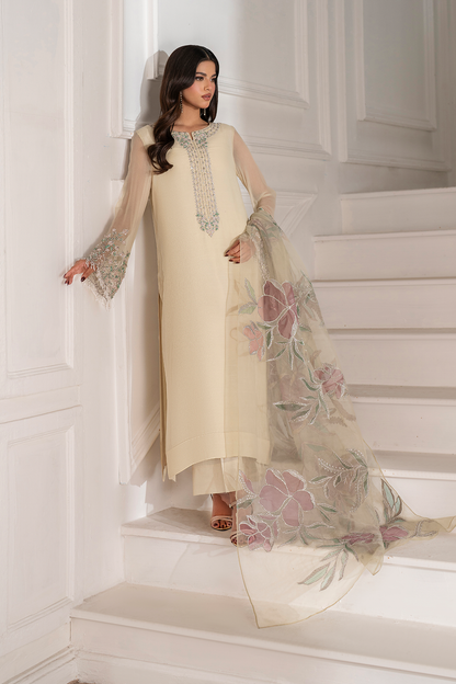 Iznik I Festive Formal I UE-413 Embroidered Chiffon