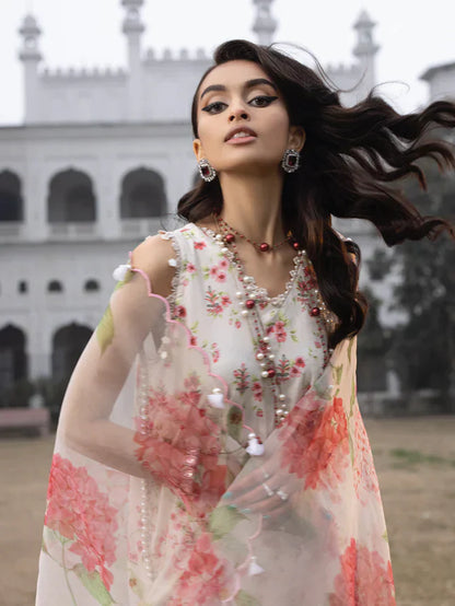 Faiza Faisal | Maya Luxury Lawn | Sandra - House Of Anaya