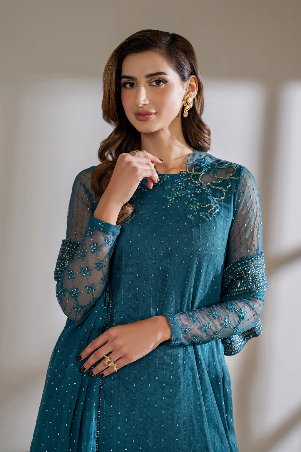Iznik | Chinon Chiffon | CC-57 Embroidered Net