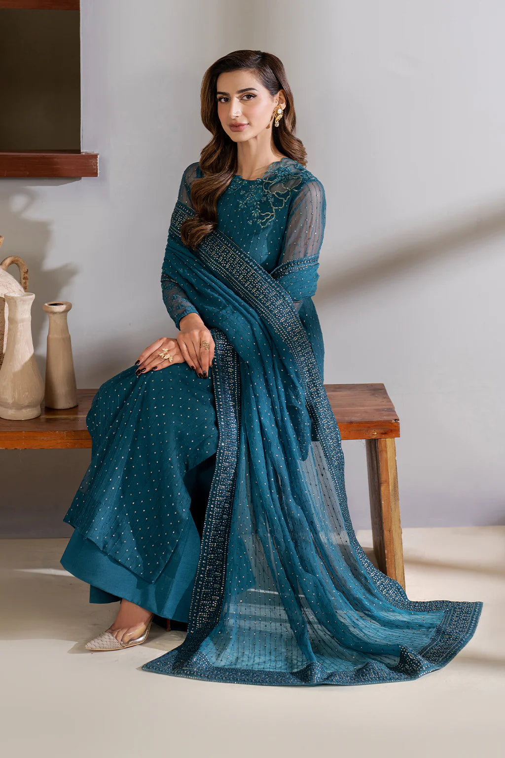 Iznik | Chinon Chiffon | CC-57 Embroidered Net