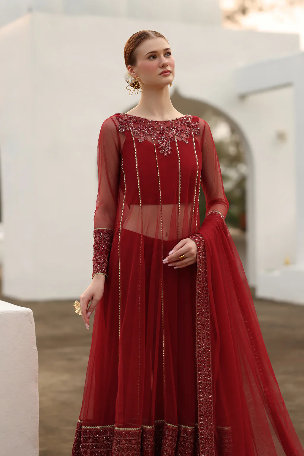 Iznik | Chinon Chiffon | CC-67 Embroidered Net