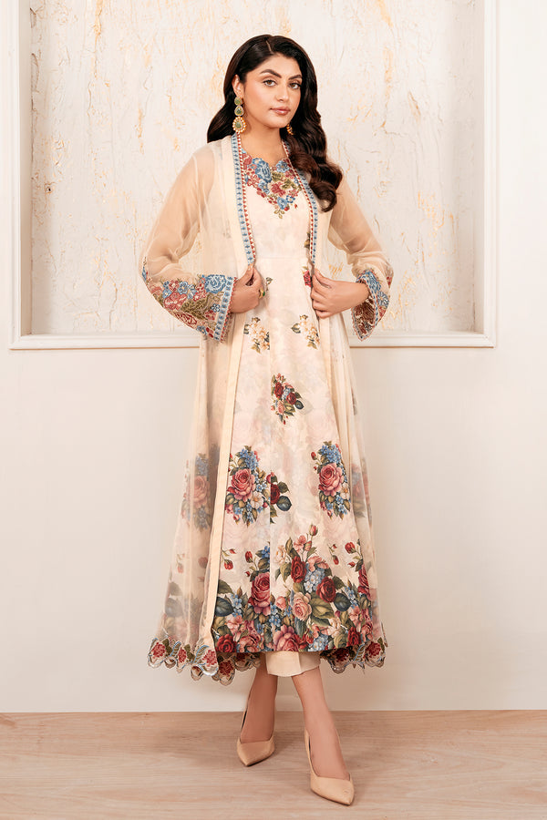 Baroque | Luxury Pret 25 | EMBROIDERED CHIFFON PR-1053