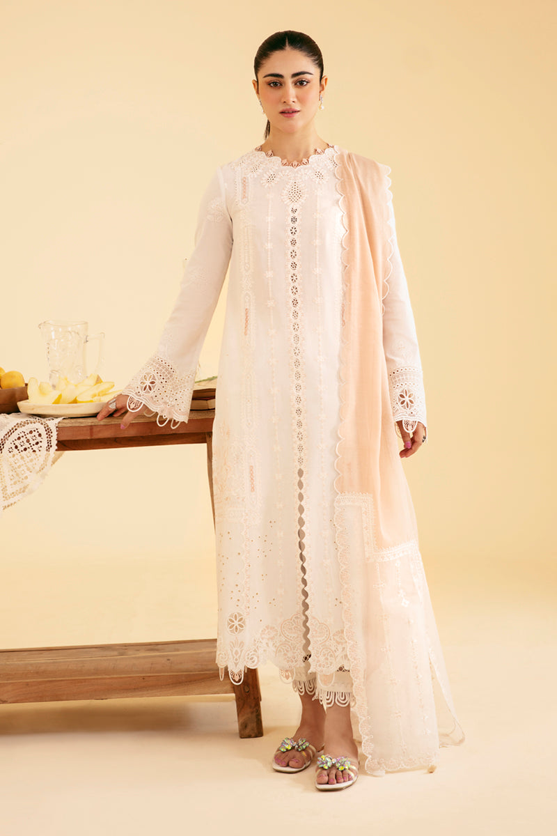 Qalamkar | Qlinekari Luxury Lawn | SQ-07 CARMIN - House Of Anaya