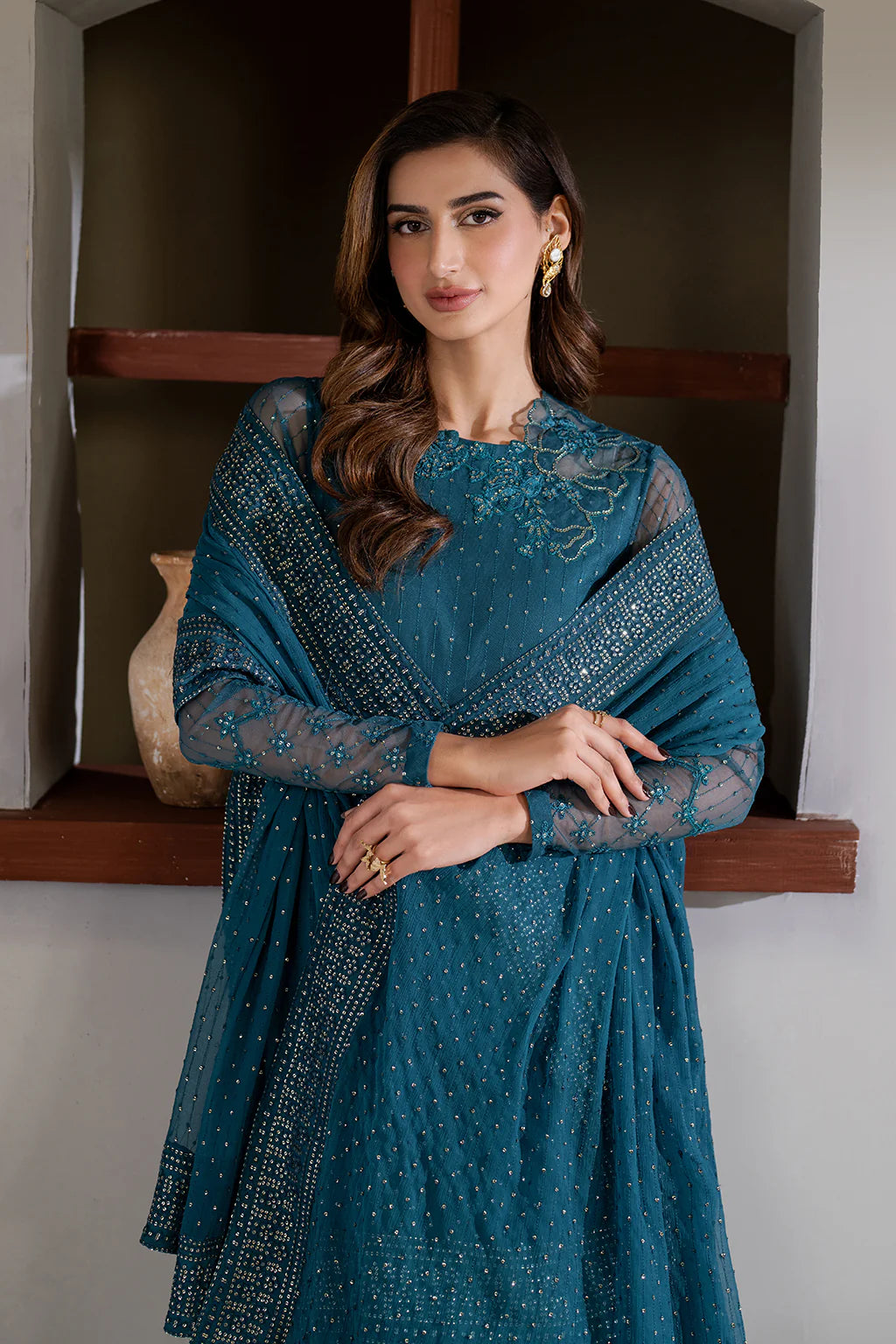 Iznik | Chinon Chiffon | CC-57 Embroidered Net