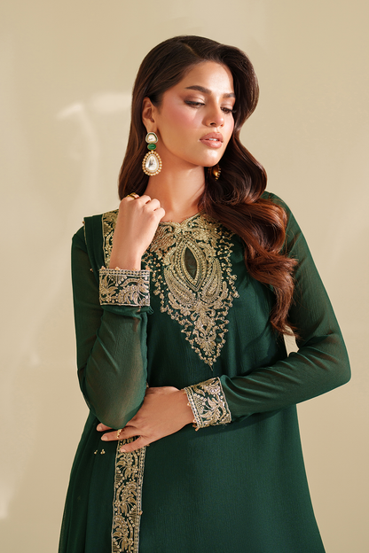 Iznik I Festive Formal I CC-75 Embroidered Chiffon