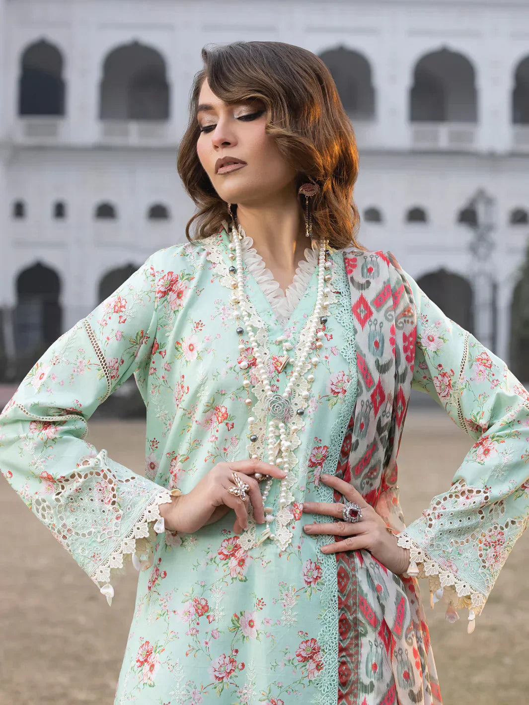 Faiza Faisal | Maya Luxury Lawn | Julia - House Of Anaya