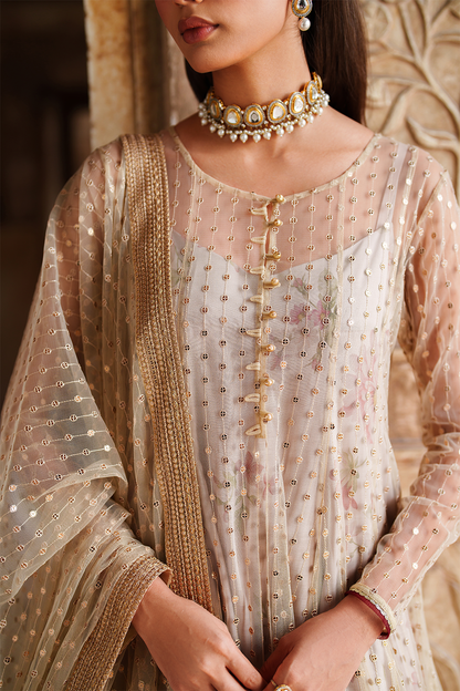 Iznik | Festive Formal | UE-548 Embroidered Net