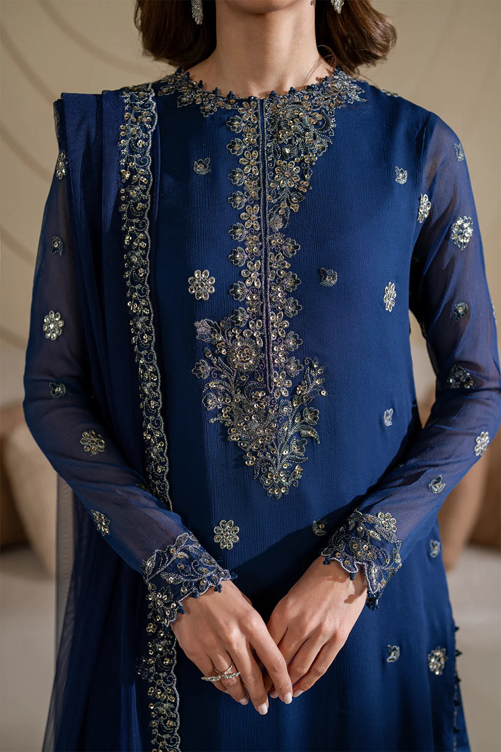 Iznik | Chinon Chiffon | CC-60 Embroidered Net