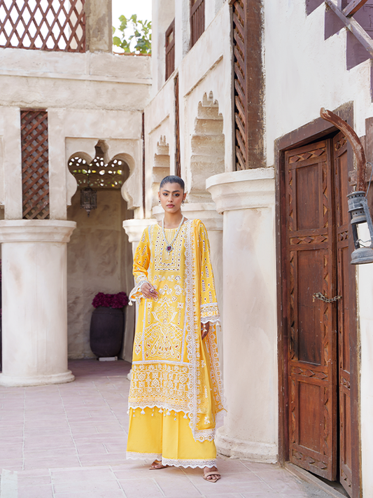 Zebtan | Zeenat Luxury Lawn Eid Collection | ZL 08 - House Of Anaya