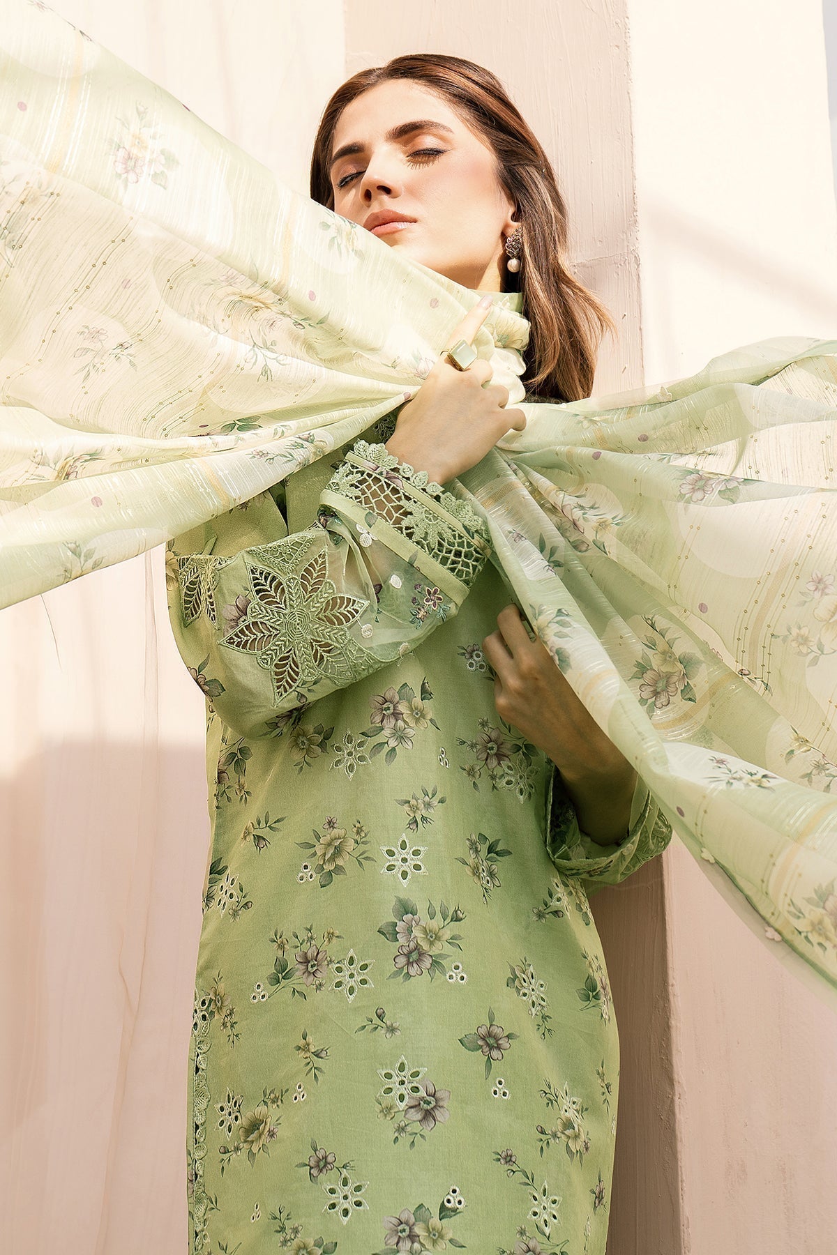 Baroque | Luxury Pret 24 | LAWN UF-595 - House Of Anaya