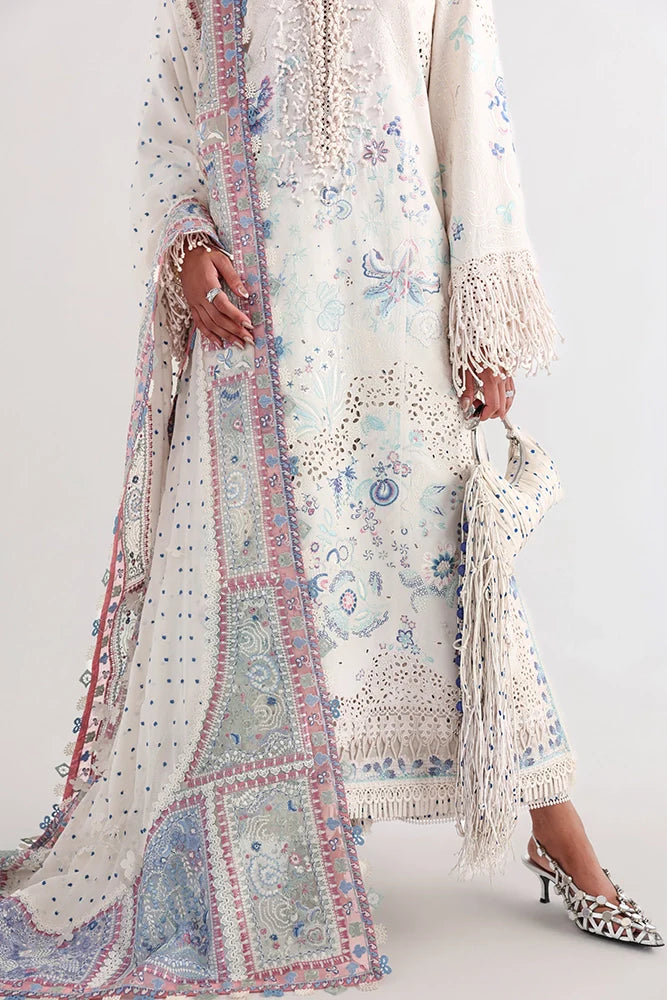 Suffuse Veluna | Off-White Embroidered Lawn Eid Suit