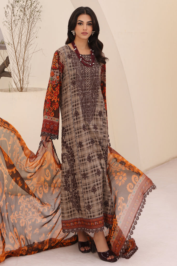Charizma | Naranji Embroidered Lawn 24 | CN4-010 - House of Zarish