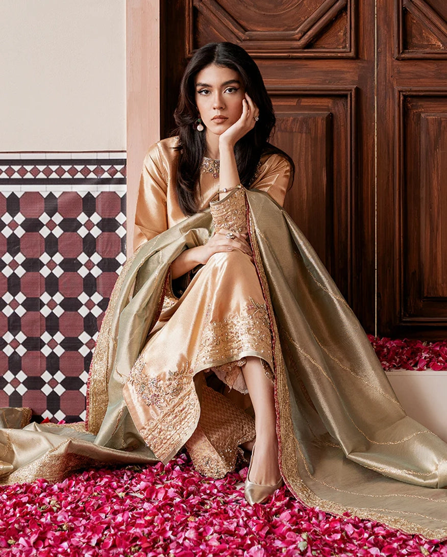 Mushq | Sunehri Lama Silk | Parisa