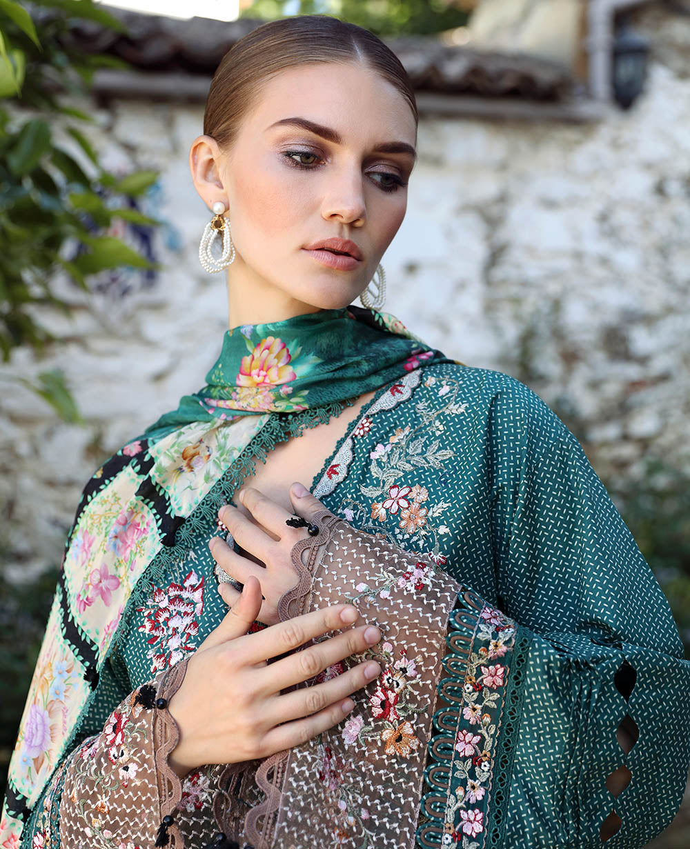 Republic Womenswear | Aylin Summer Lawn 24 | Fleur (D2-B) - House Of Anaya