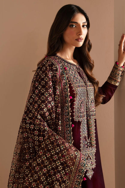 JAZMIN__Embroidered Velvet Formal VF-2022 - House Of Anaya