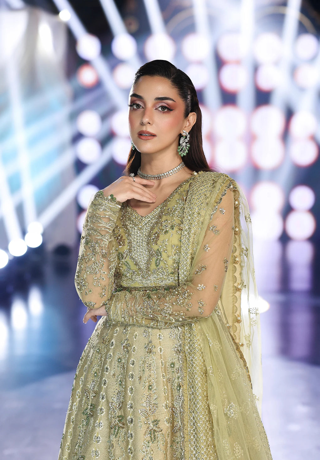 Elaf Premium | Stardom Formal Handwork 25 | ESH-07 MINT MAJESTY