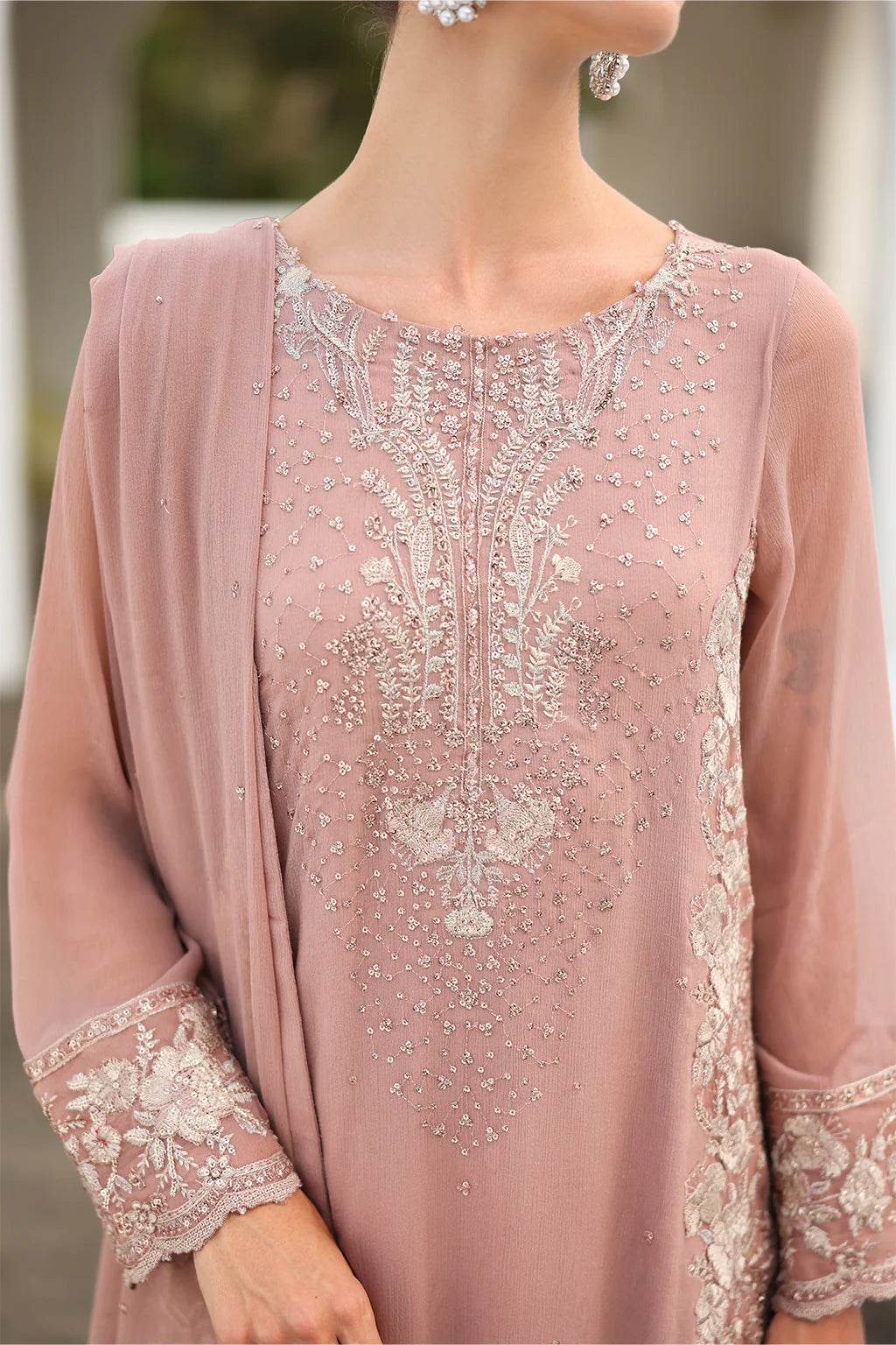 Iznik | Chinon Chiffon | CC-69 Embroidered Chiffon