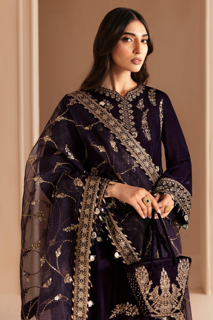 JAZMIN__Embroidered Velvet Formal VF-2026 - House Of Anaya