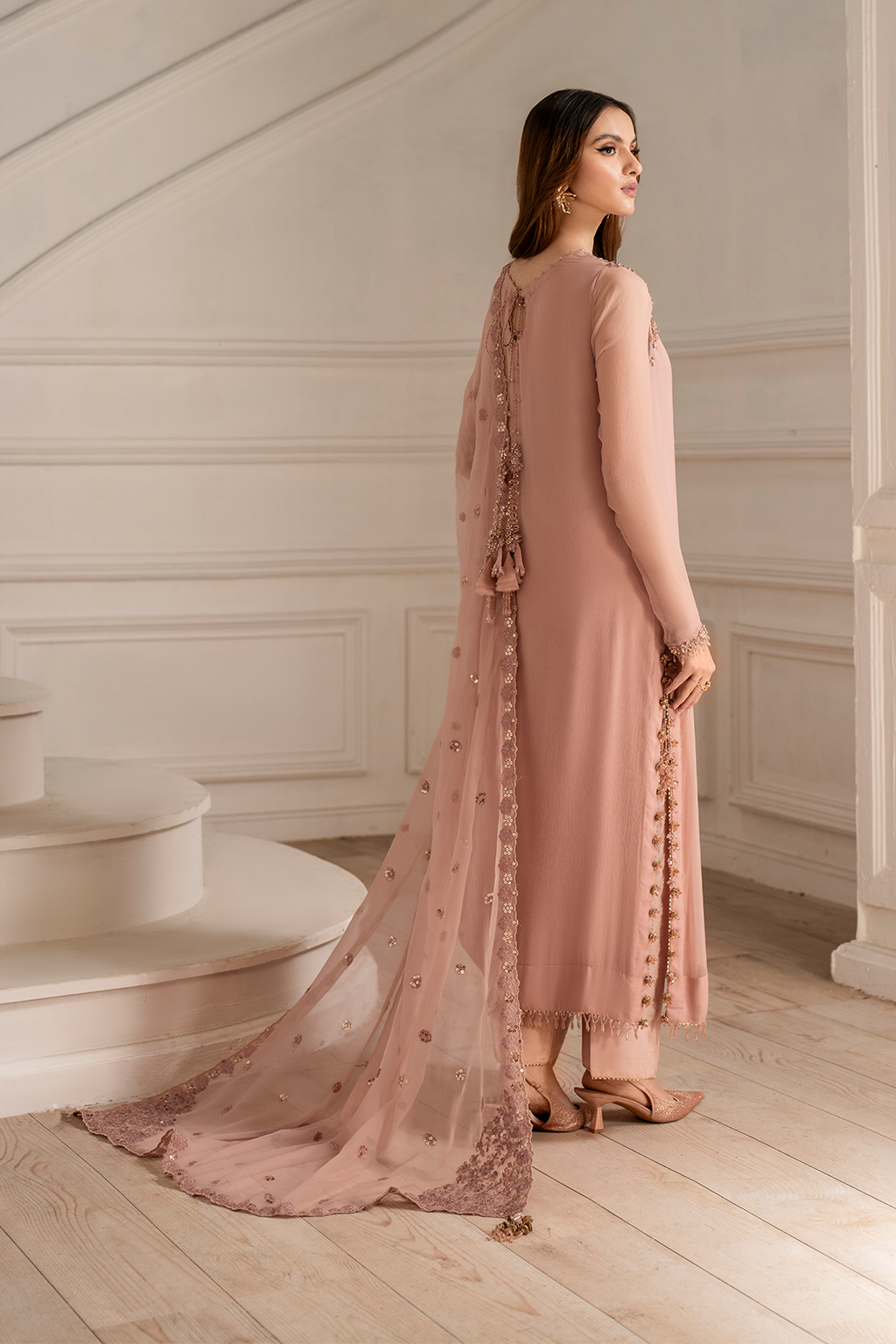 Iznik I Festive Formal I UE-479 Embroidered Chiffon
