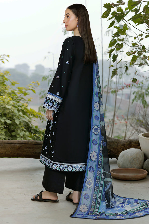 Farasha | Summer Weaves Embroidered Lawn | Ashen Light
