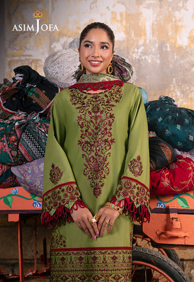 Asim Jofa | Embroidered Lawn Collection | AJAR-33 - House Of Anaya
