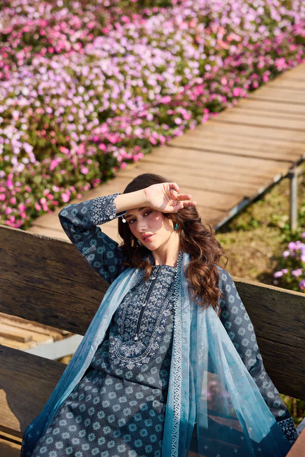 Farasha | Printed Essentials’26 | Blue Reverie