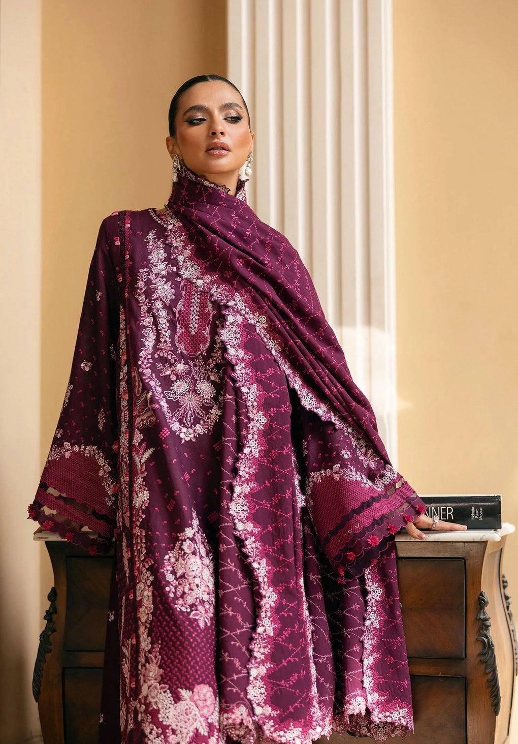 Elaf Premium | Luxury Winter 25 | EWK-2B BERRYBLUSH