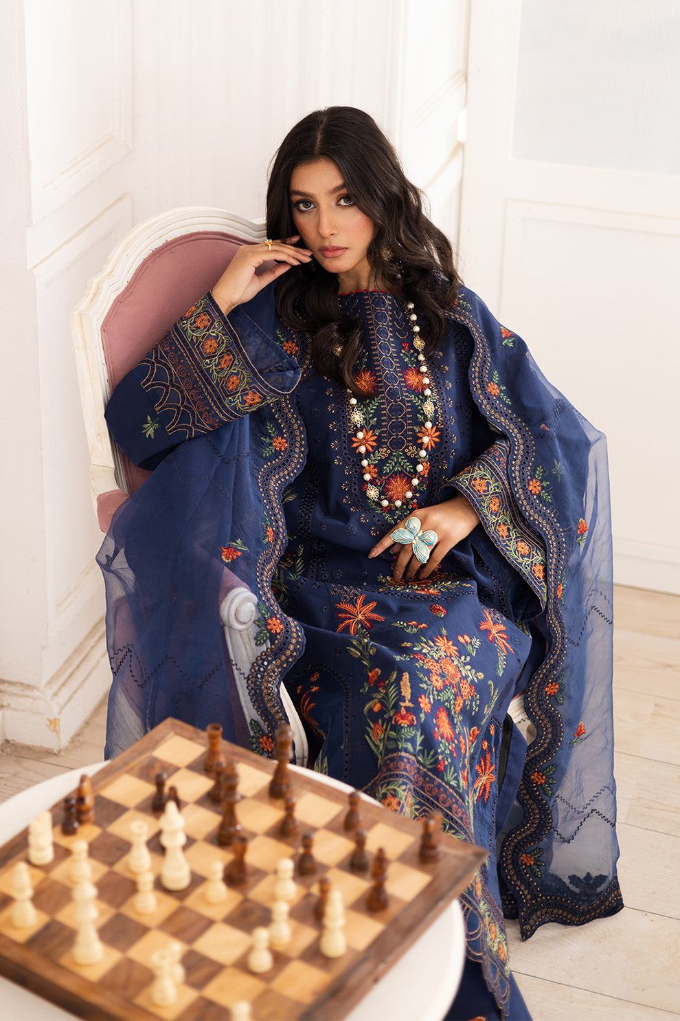 Maryum N Maria | Mira Luxury Lawn | PARESTOO - FS50109